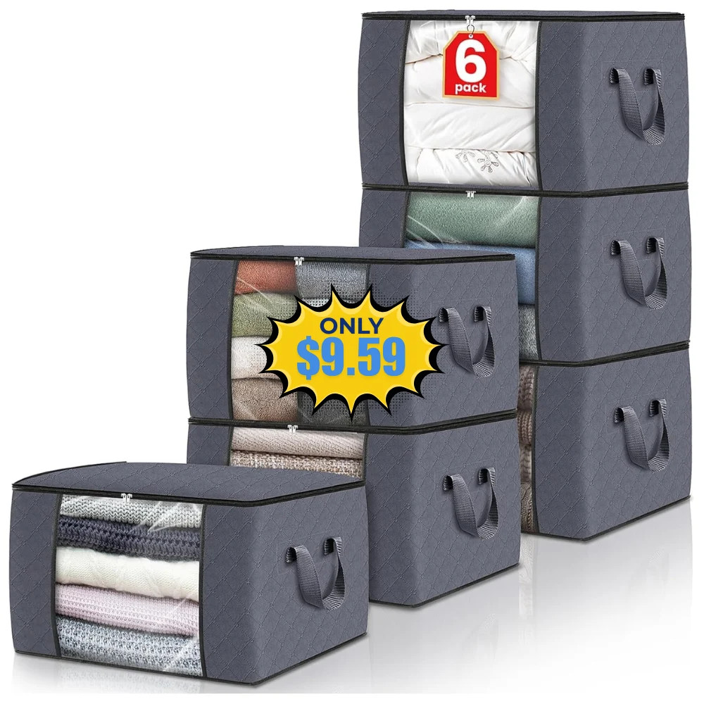 6 Pack Storage Bags Deal: Save 36% at Amazon