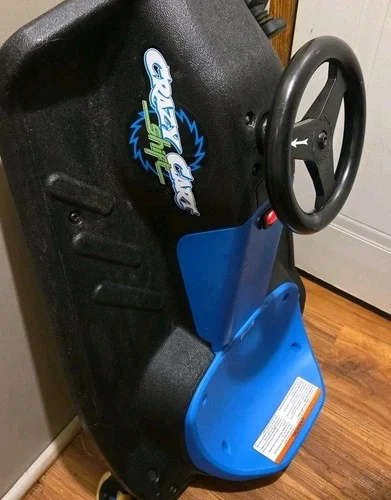 Razor 12V Crazy Cart Shift electric drifting go kart in blue and black, shown on eBay