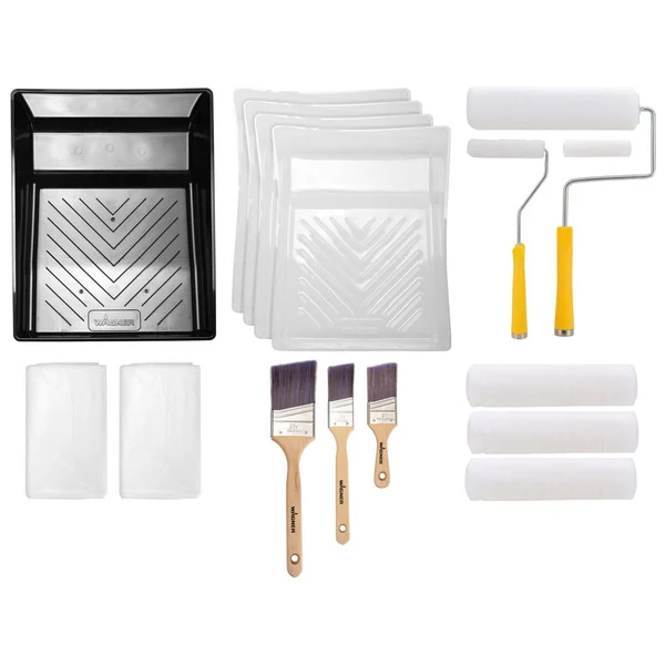 Costco Wagner 18-Piece Paint Supplies Set displayed on a shelf