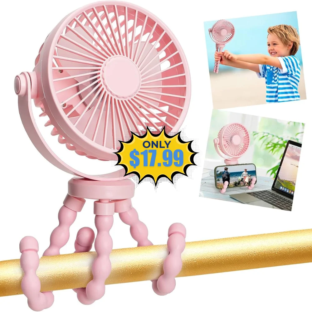 Mini Portable Stroller Fan Deal: Save 10% at Amazon
