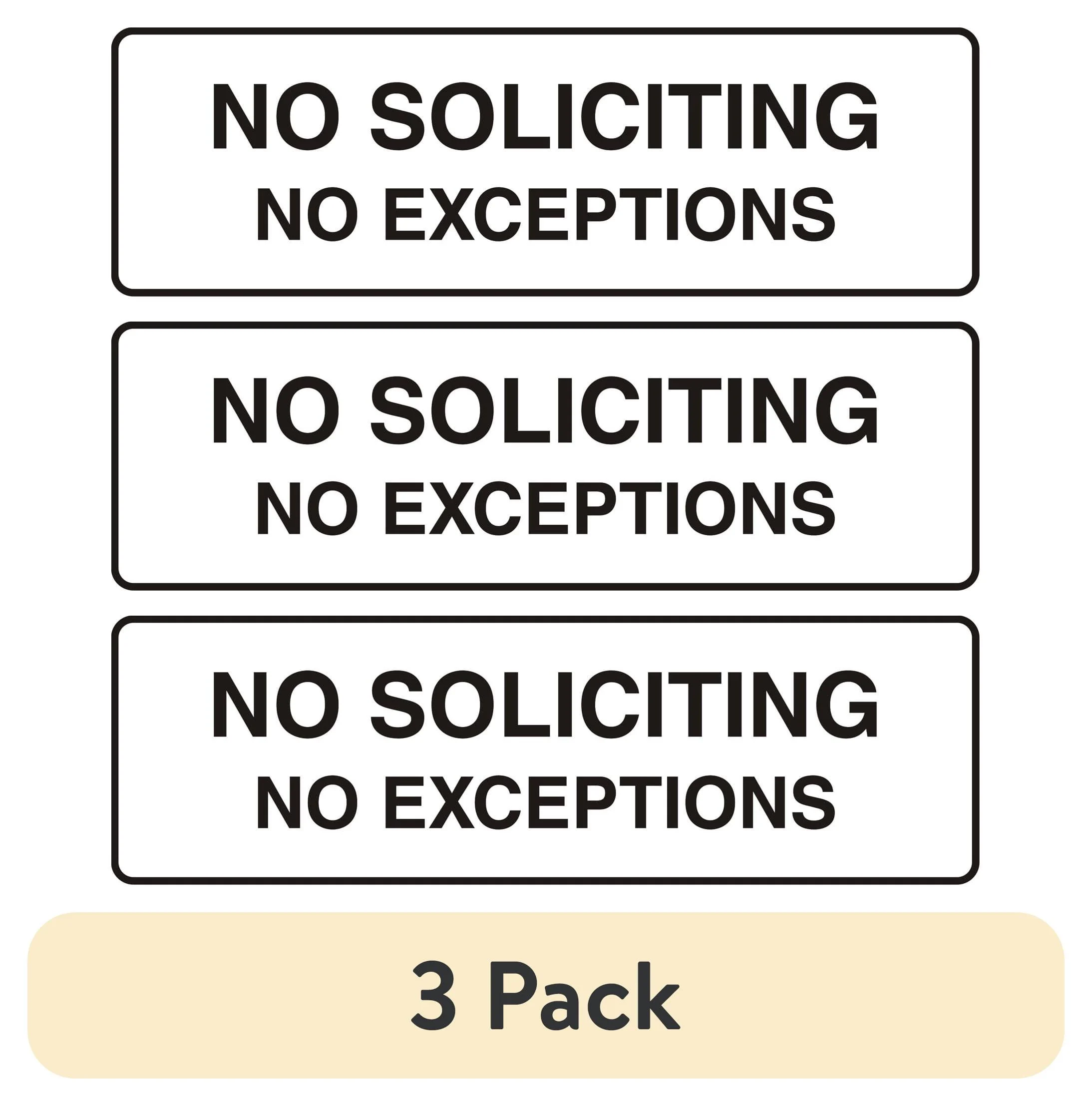 No Soliciting Sign 2‑Pack Only $3.99 (Reg. $8.98) at Amazon