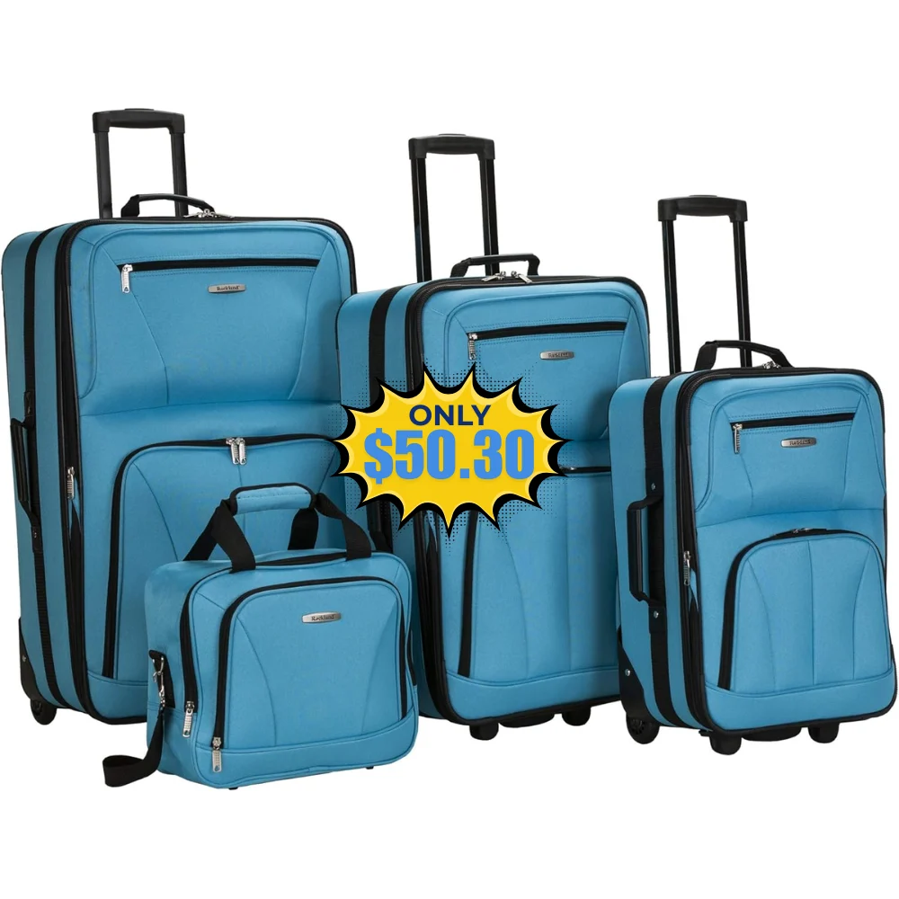 Rockland Softside Upright Luggage 4-Piece Deal: Save 23% at Amazon