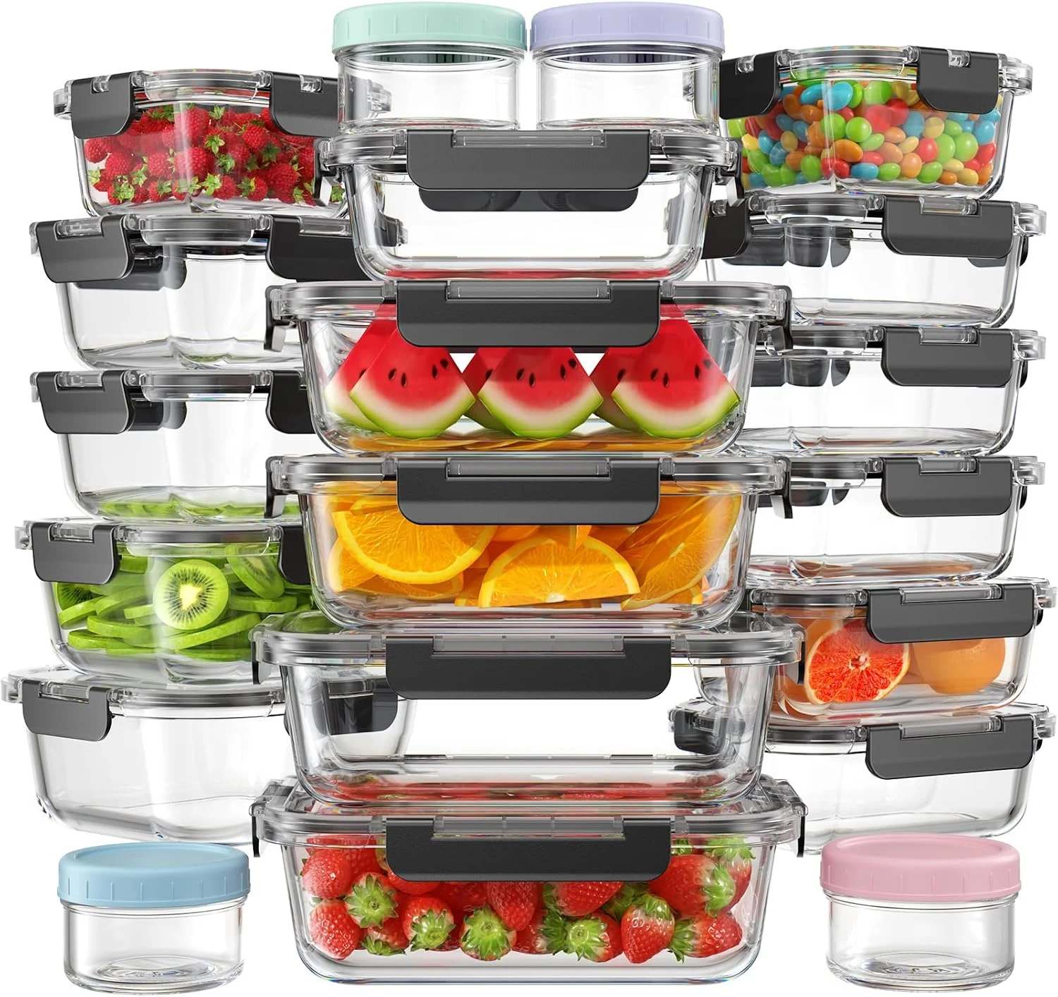 KEMETHY Glass Food Storage Containers Only $41.98 (Reg. $53.99) at