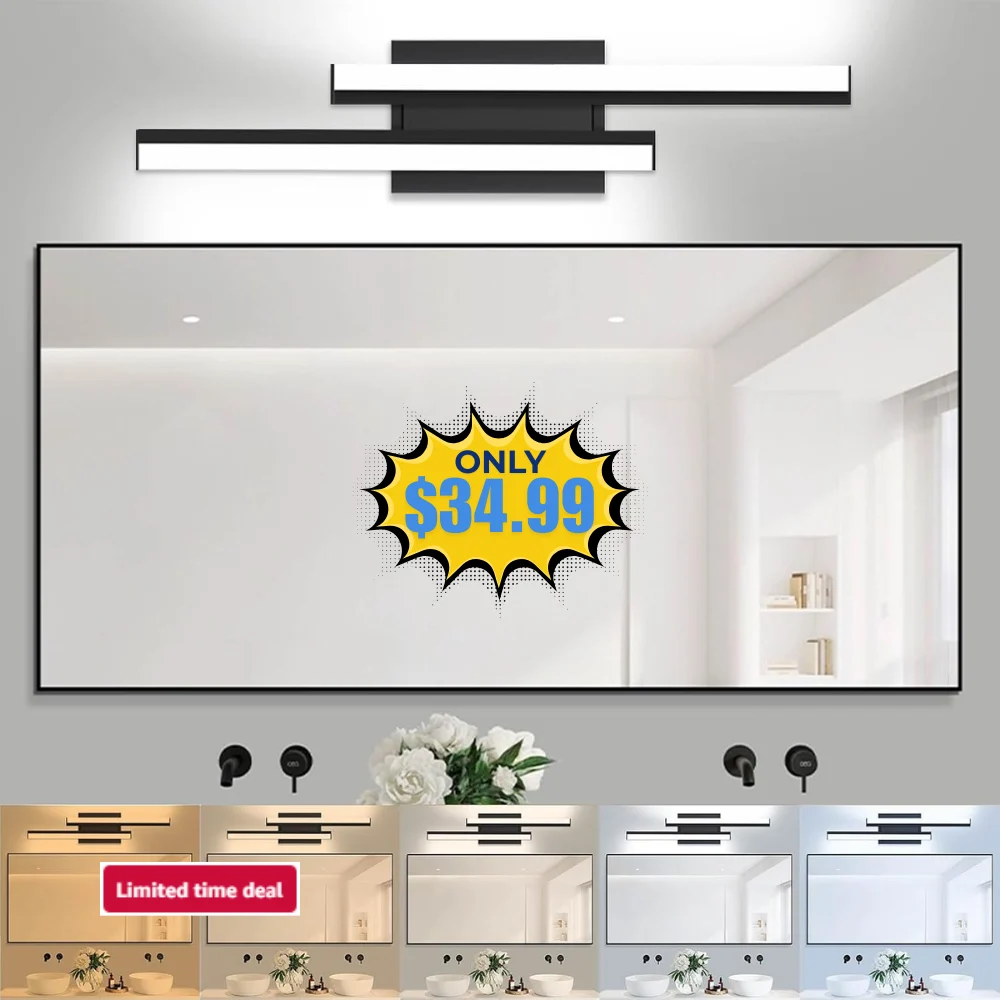 24″ Retractable Bathroom Vanity Light Deal: Save 50% at Amazon
