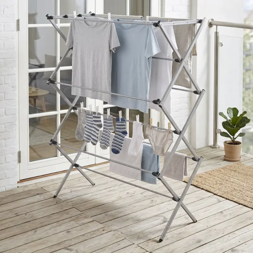 Oversized Collapsible Steel Laundry Drying Rack for ONLY $19.98 at Walmart