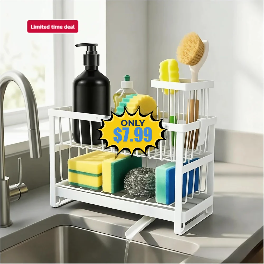2-Tier Sponge Holder Deal: Save 50% at Amazon