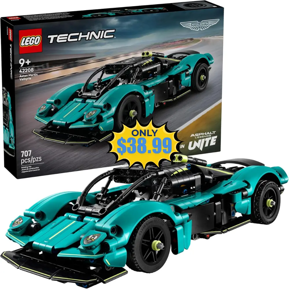 LEGO Technic Aston Martin Valkyrie Toy Car Deal: Save 40% at Amazon