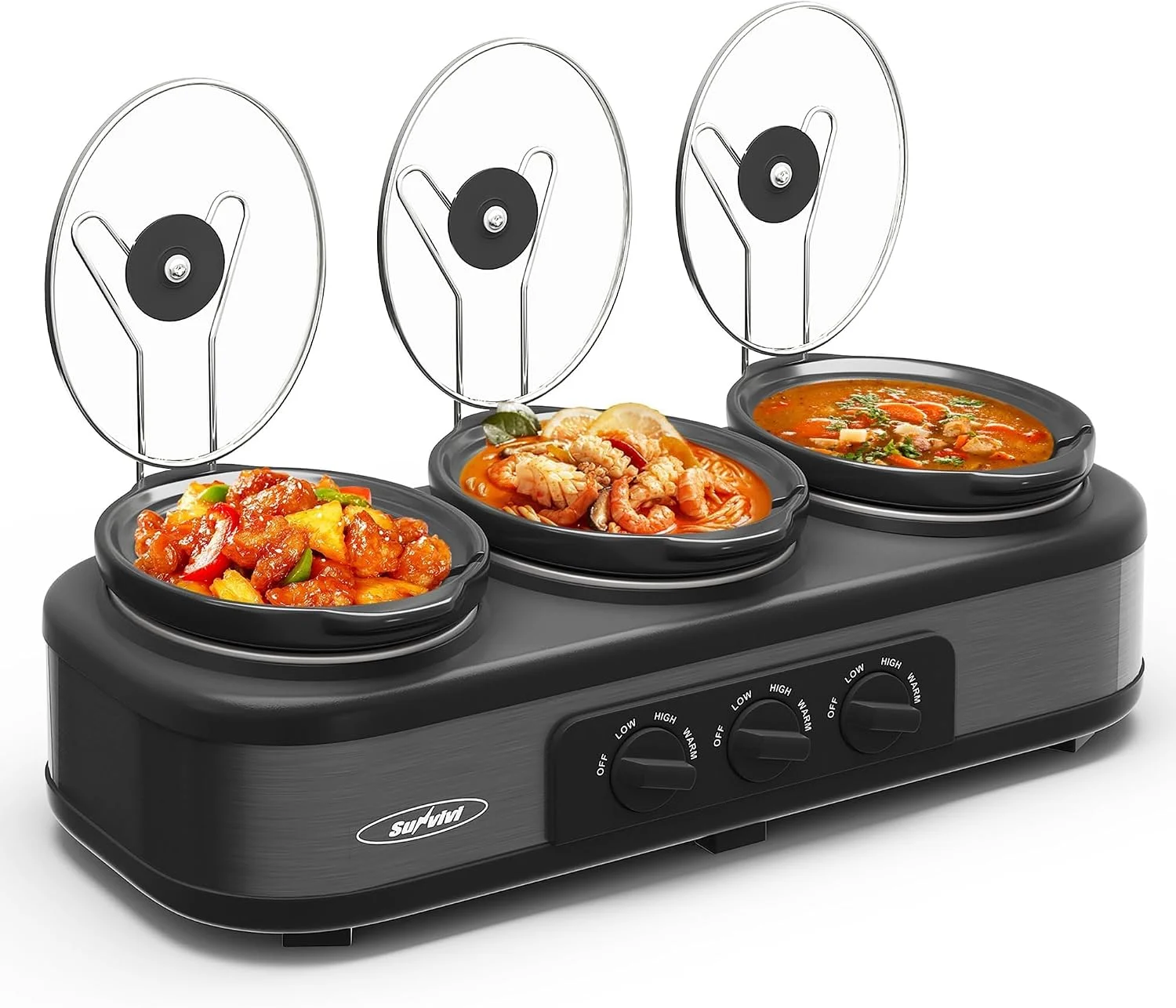 Sunvivi Triple Slow Cooker Only $69.99 (Reg. $99.99) at Amazon