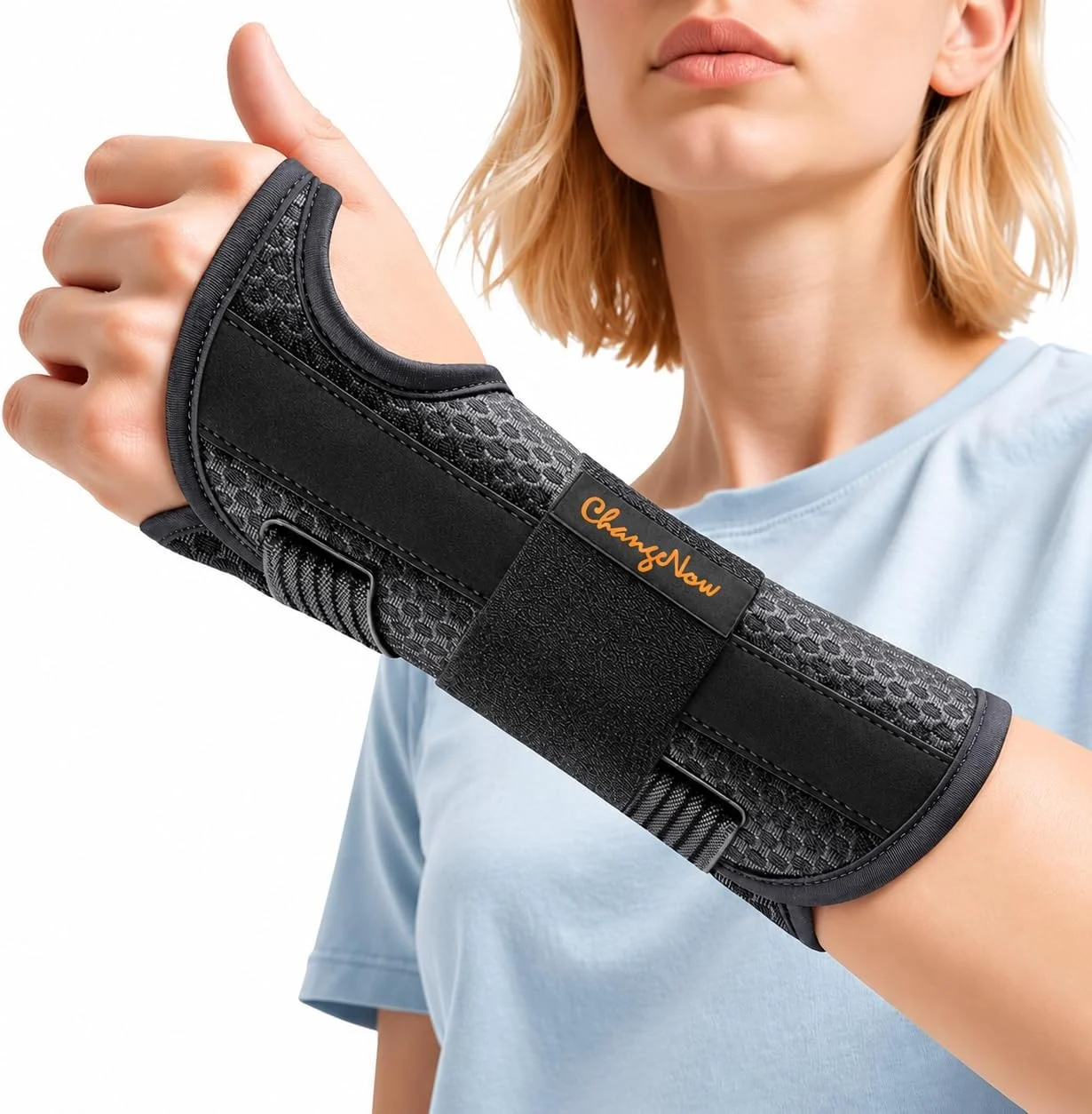 Changenow Carpal Tunnel Wrist Brace black size S/M on Amazon