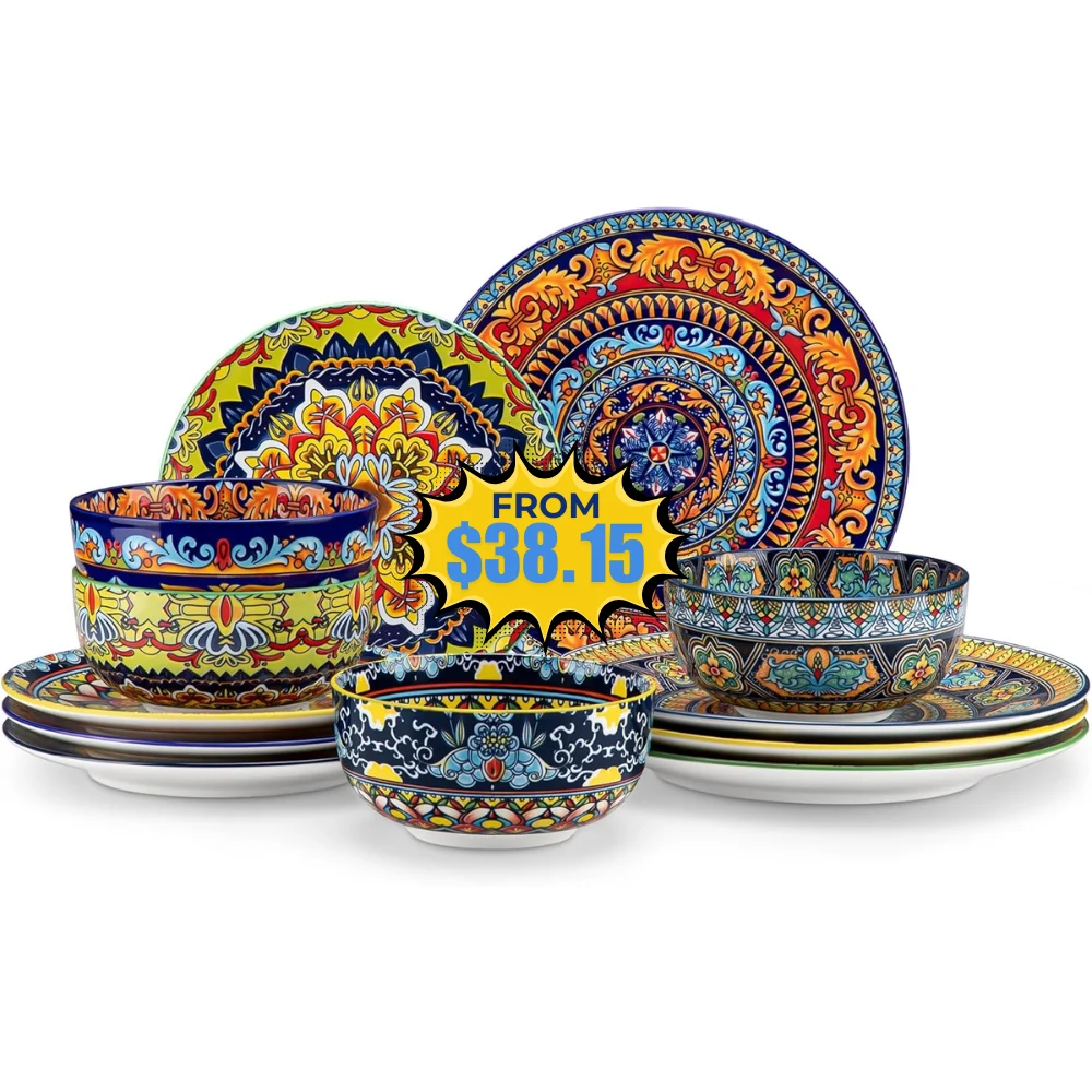 vancasso Plates and Bowls Sets Deal: Save 21% at Amazon