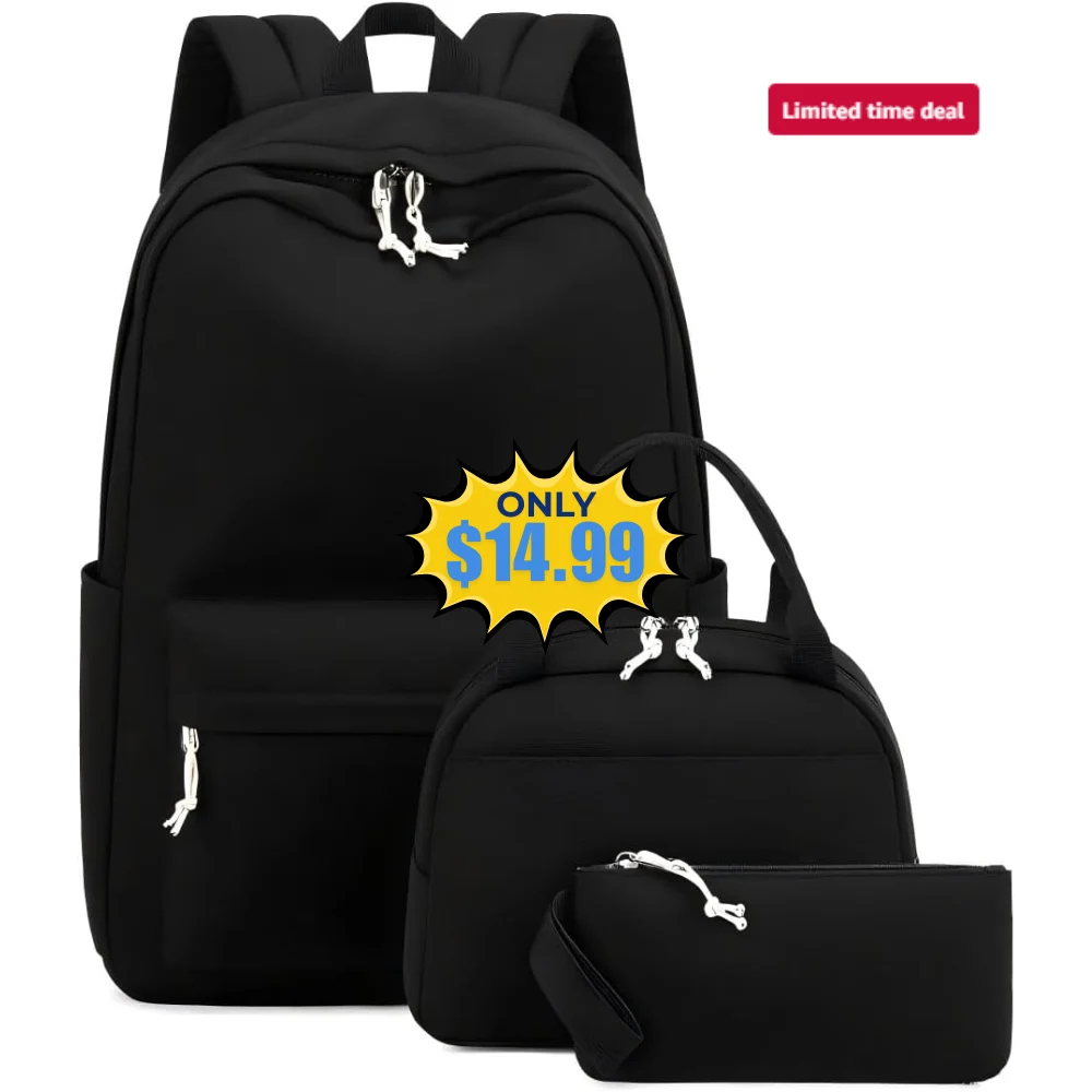 Bluboon Teens Girls Backpack Set Deal: Save 50% at Amazon