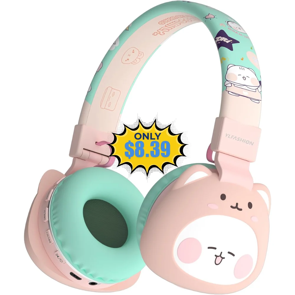 Icarer Kids Bluetooth Headphones (Pink) Deal: Save with Promo Code on Amazon