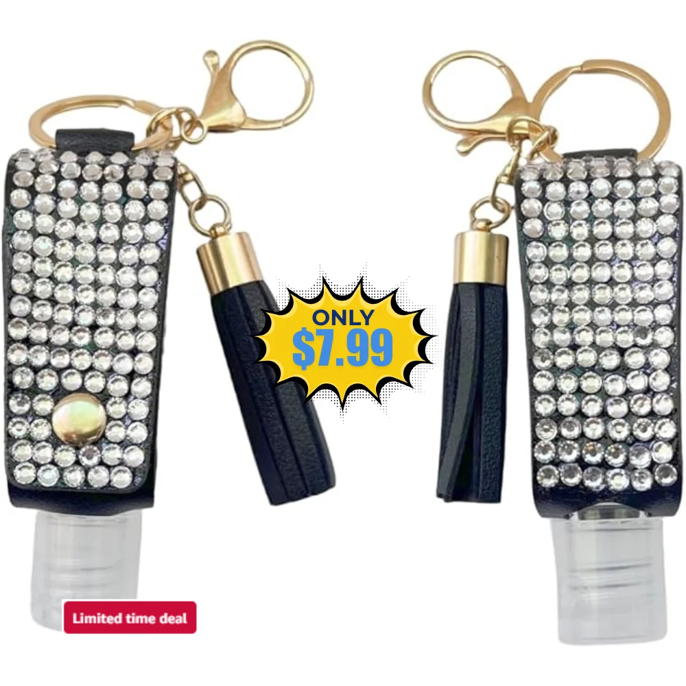 2 Pcs 1oz Bling Travel Bottle Case Deal: Save 50% at Amazon