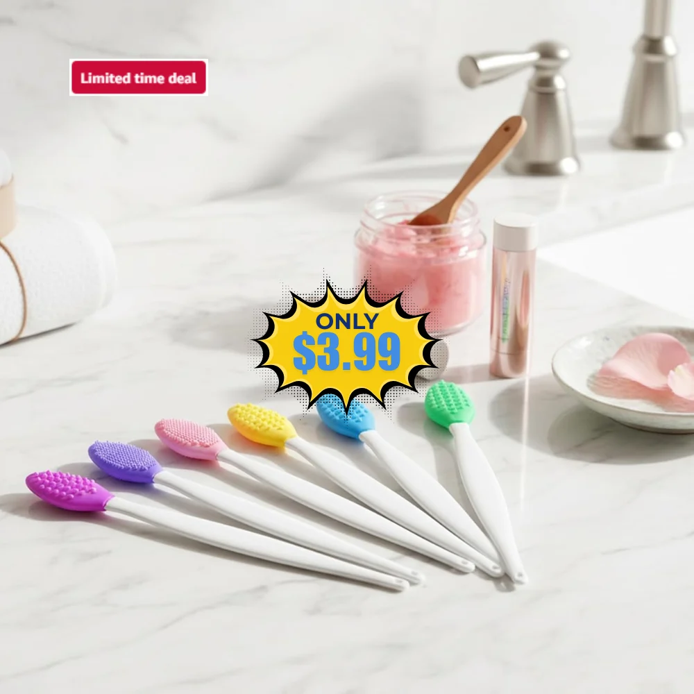 24 Pcs Silicone Lip Scrub Brush Exfoliator Deal: Save 50% at Amazon