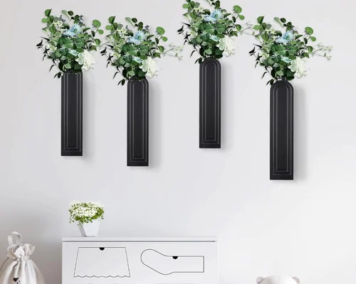 Set of 4 Wooden Wall Planters Deal at Amazon