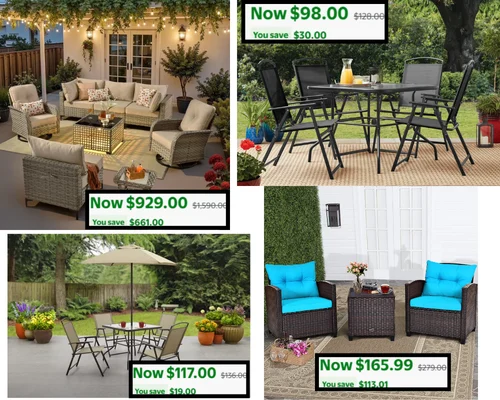 Patio Furniture Sale at Walmart Under $100