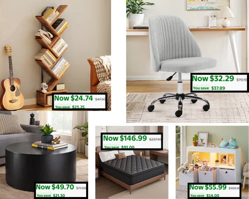 Walmart Furniture Deals: Beds, Shelves & More Up to 65% Off