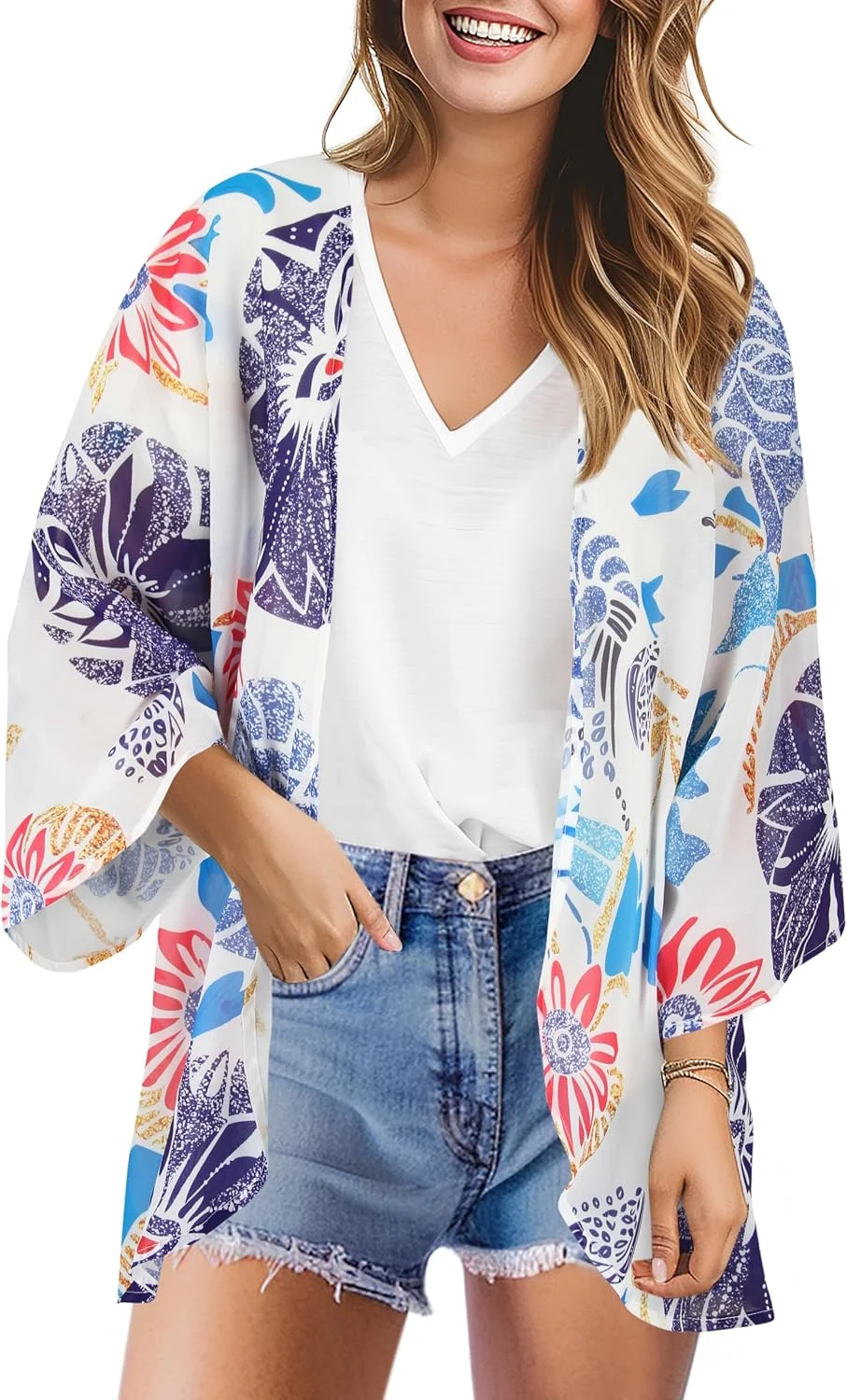 Beach Floral Kimono Cover Up Just $14.99 Shipped on Amazon