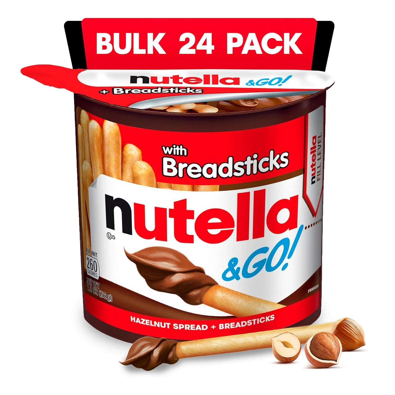 Nutella & GO! Bulk 24-Pack Only $23.97 (Reg. $29) at Amazon