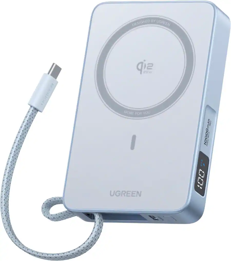 UGREEN MagFlow 25W 2-in-1 Magnetic Wireless Charging Station Just