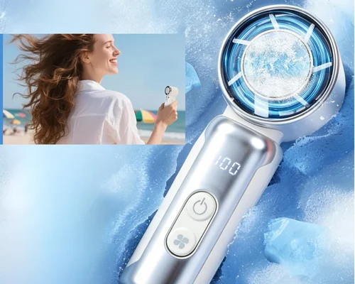 Portable Handheld Mini Fan with Ice Cooler Deal at Amazon