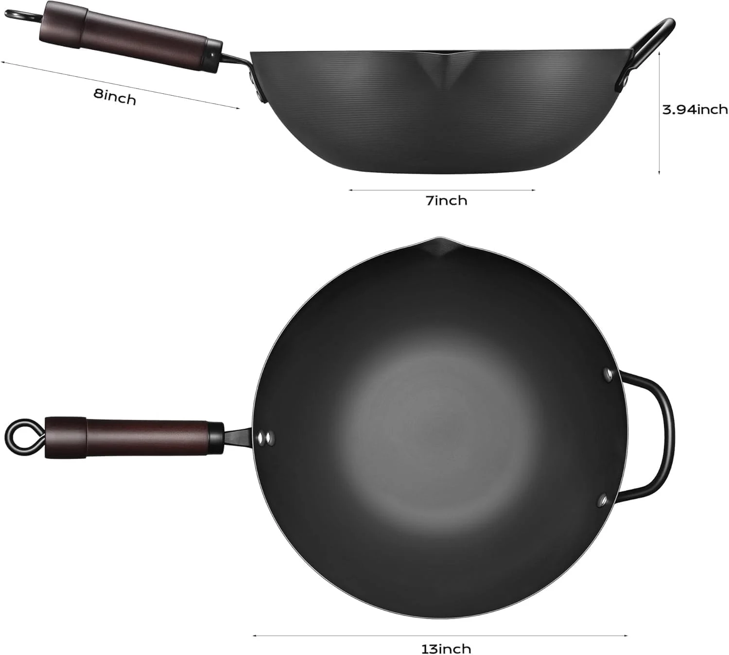 FGJ 13″ Carbon Steel Wok Only $33.99 (Reg. $48.88) at Amazon