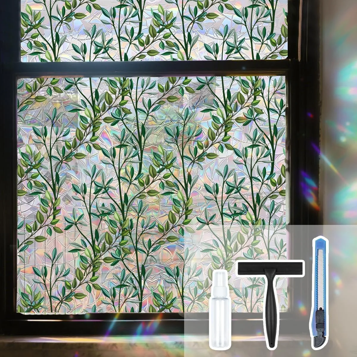 Leaf Stained Glass Window Film Only $14.39 (Reg. $16.19) at Amazon