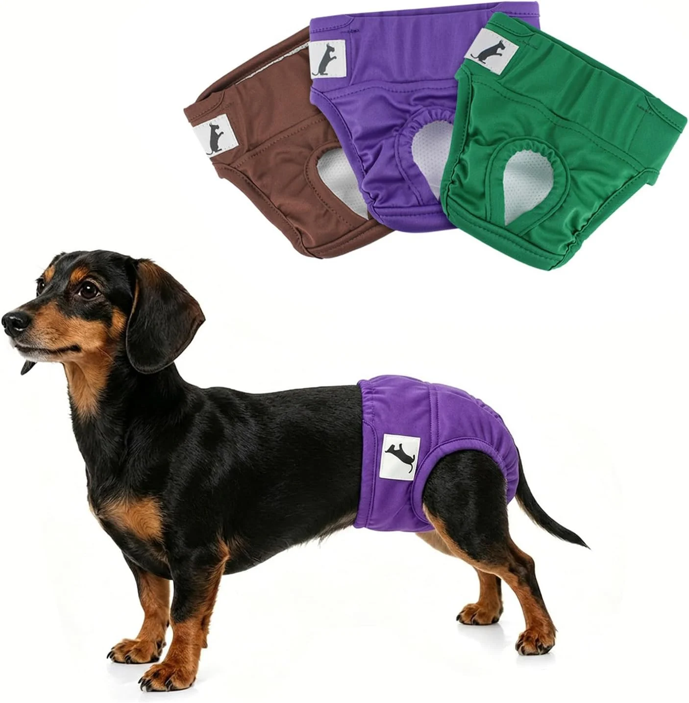 NAMSAN Female Dog Diapers breathable washable period pants for small to medium dogs sold on Amazon