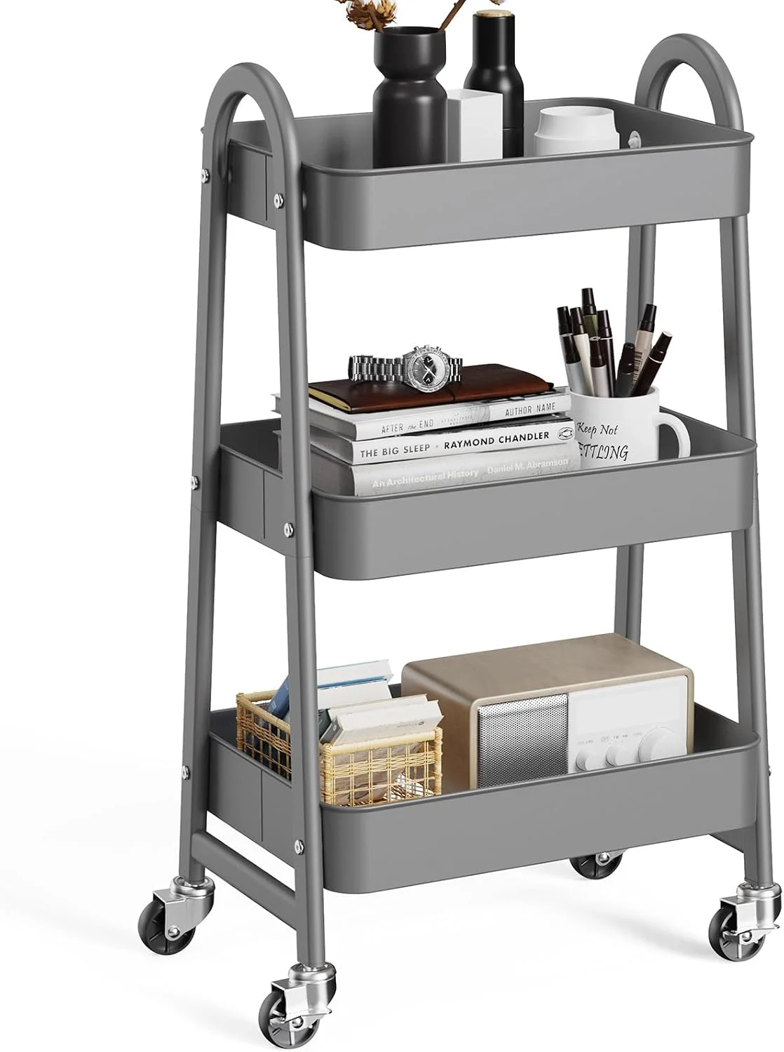 Metal 3 Tier Utility Rolling Cart Only $22.98 (Reg. $54.28) at Amazon