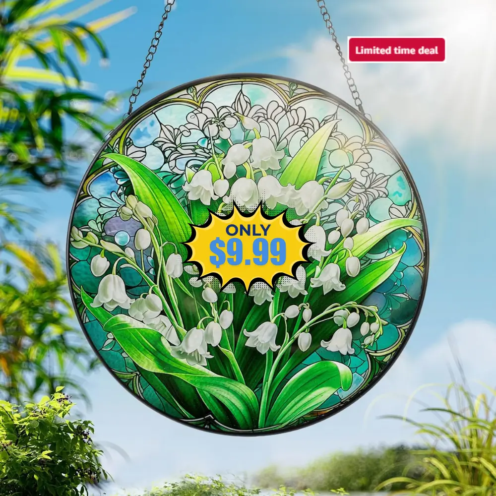 Stained Glass Window Hanging Suncatchers Deal: Save 50% at Amazon