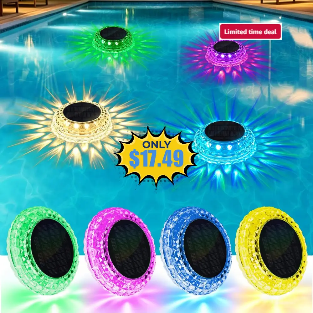 Floating Pool Lights 4 Pack Deal: Save 50% at Amazon