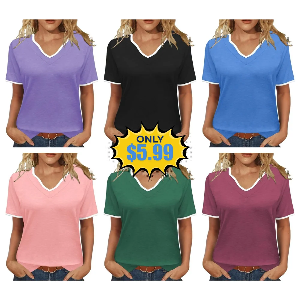 JomeDesign Women’s V Neck Shirts Deal: Save 25% at Amazon