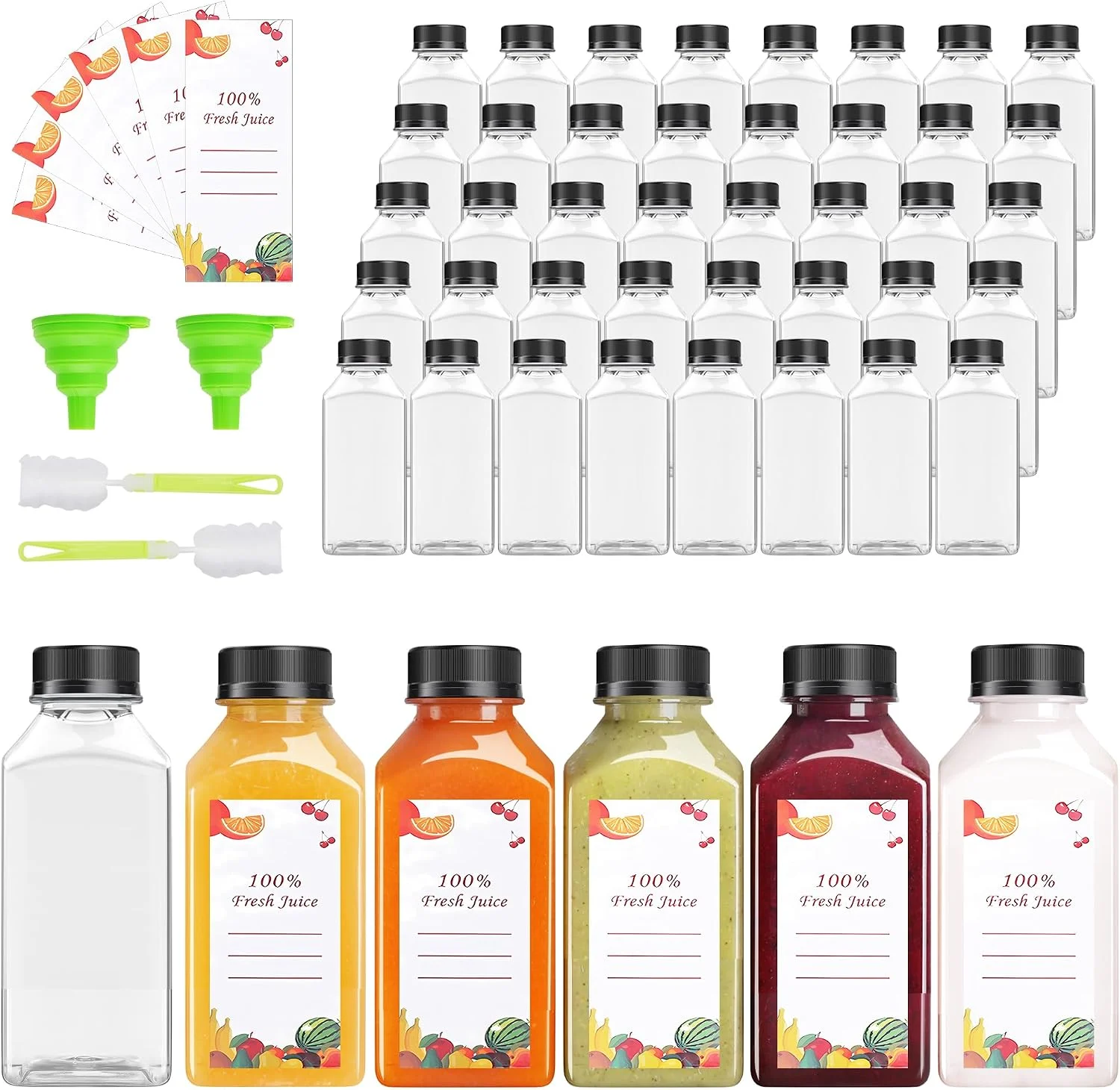56‑Piece Reusable Juice Bottles Only $19.99 (Reg. $39.99) at Amazon