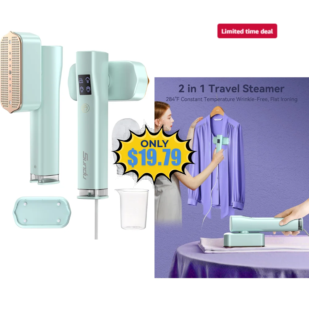 Sundu Portable 2-in-1 Travel Steam Iron Deal: Save 25% at Amazon