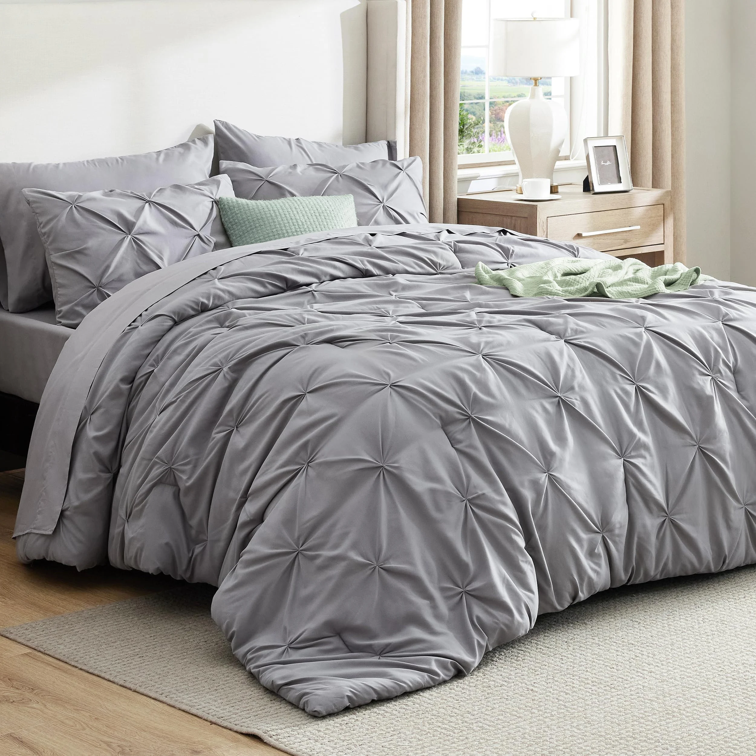 Bedsure Pintuck Bed-in-a-Bag Just $22 Shipped on Wayfair
