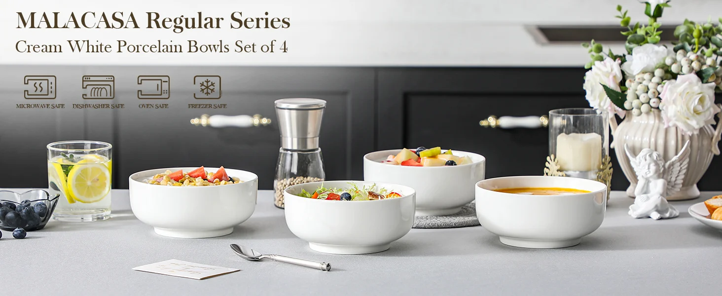 MALACASA 26oz Porcelain Soup Bowls Only $19.99 (Reg. $25.99) at Amazon