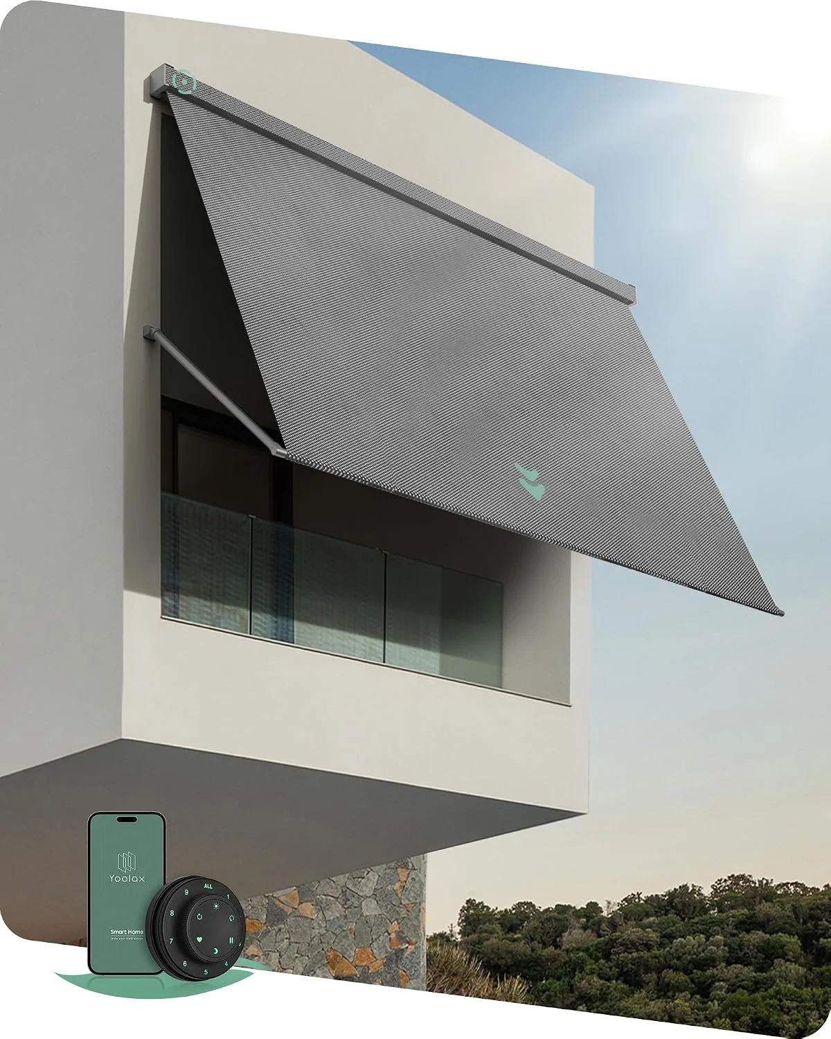 Yoolax 16’W Motorized Solar Shade Only $219.99 at Amazon