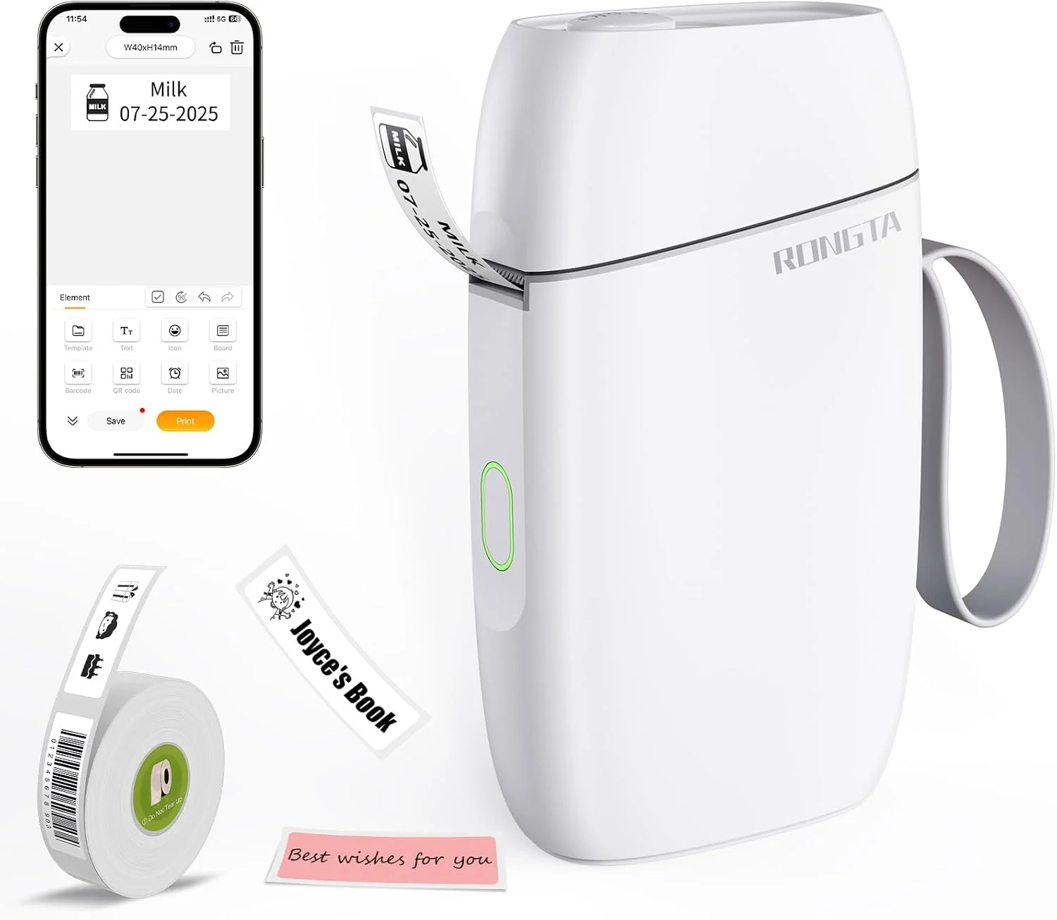 Rongta TD210 Bluetooth Label Maker Only $39.99 at Amazon