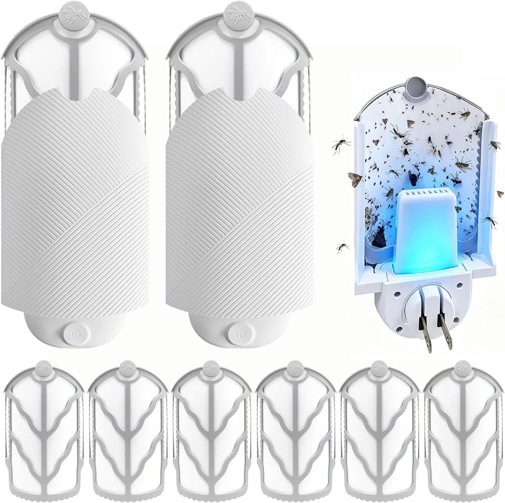 Flying Insect Trap UV Light Bug Catcher with 2 starters and 6 refill cartridges sold on Amazon