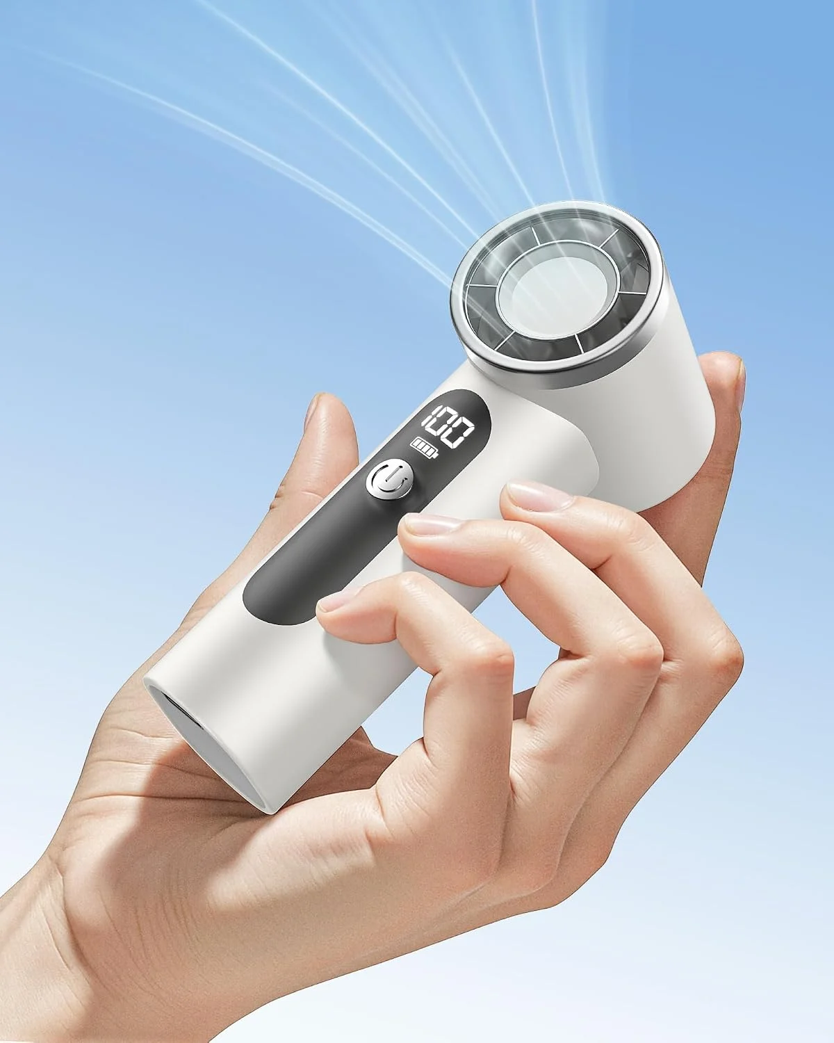 AGEYOU Portable Handheld Fan on Amazon product page