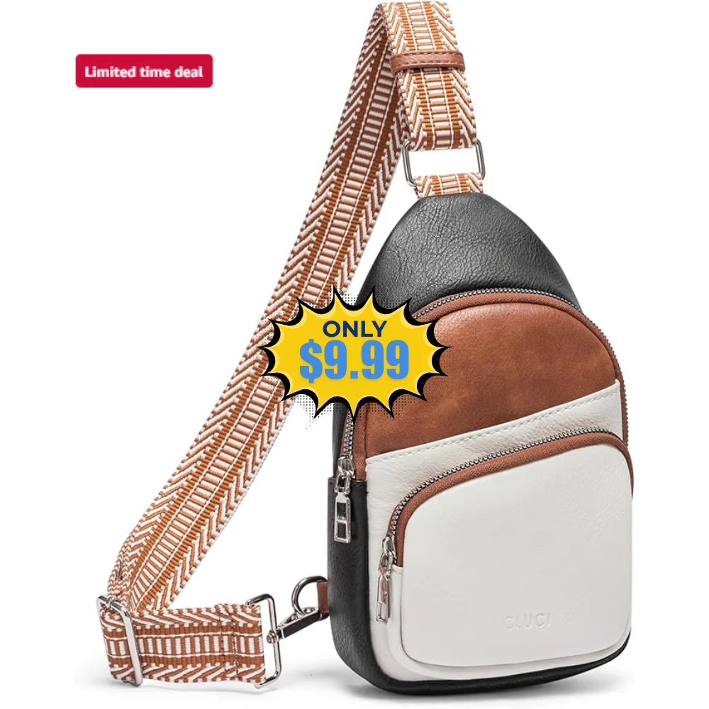 CLUCI Sling Bag Deal: Save 63% at Amazon