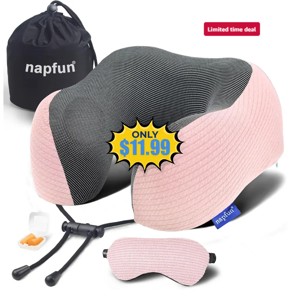 napfun Neck Pillow Deal: Save 60% on Amazon