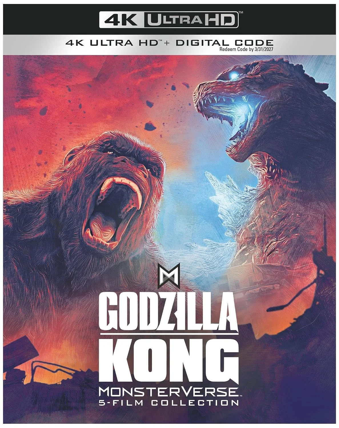 Godzilla Kong Monsterverse 5-Film Collection Blu-ray box set on Amazon