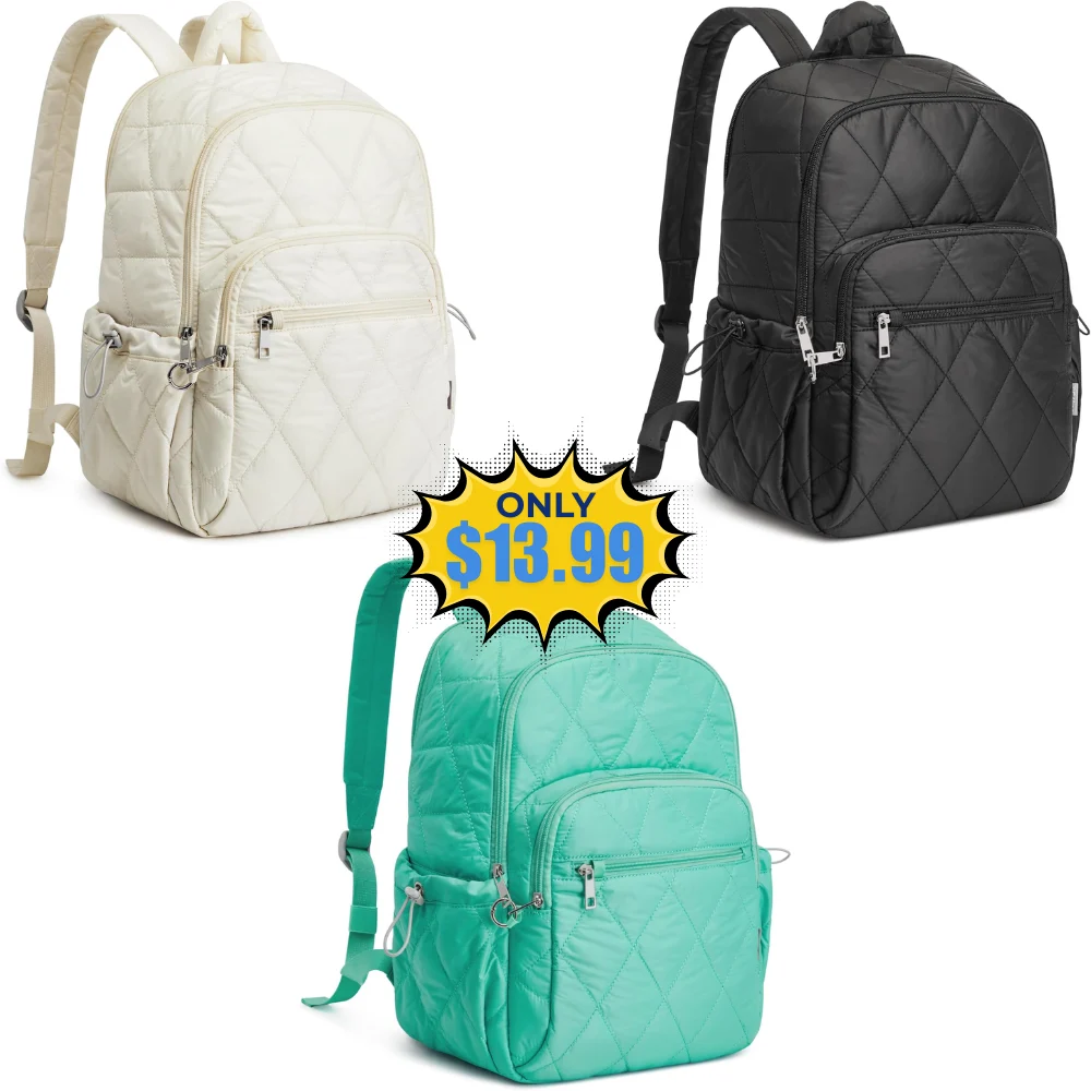 G4Free Quilted Travel Backpack Deal: Save 28%