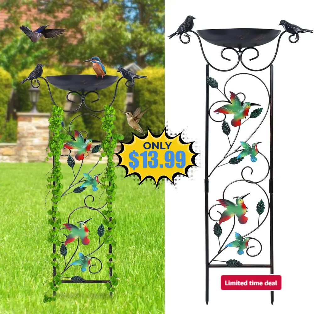 hogardeck 35” Metal Bird Bath Deal: Save 33% at Amazon