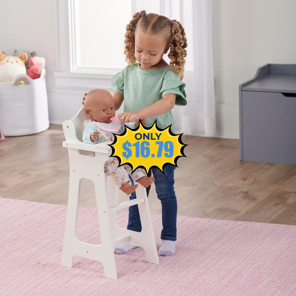 Badger Basket Wooden Baby Doll High Chair Deal: Save 35% at Amazon