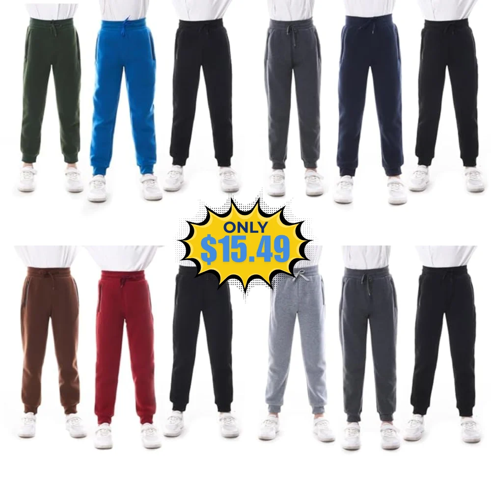 Boys Athletic Sweatpants 3‑Pack Deal: Save with Promo Code at Amazon
