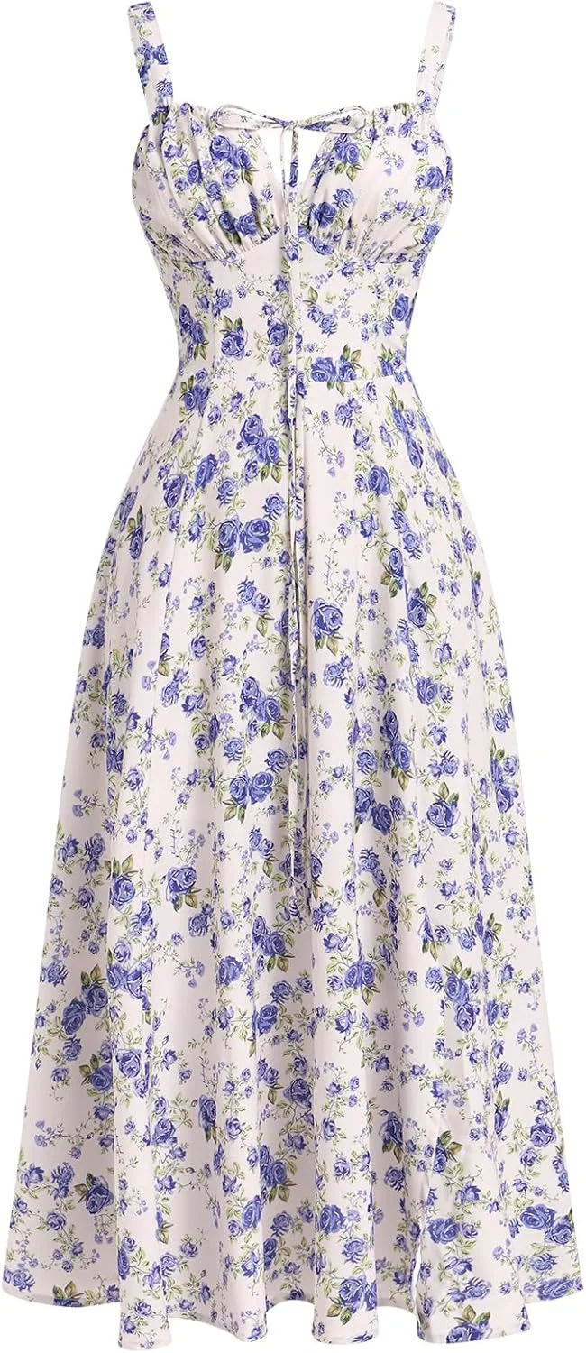 Floral Corset Dress Only $10 (Reg. $30) at Amazon