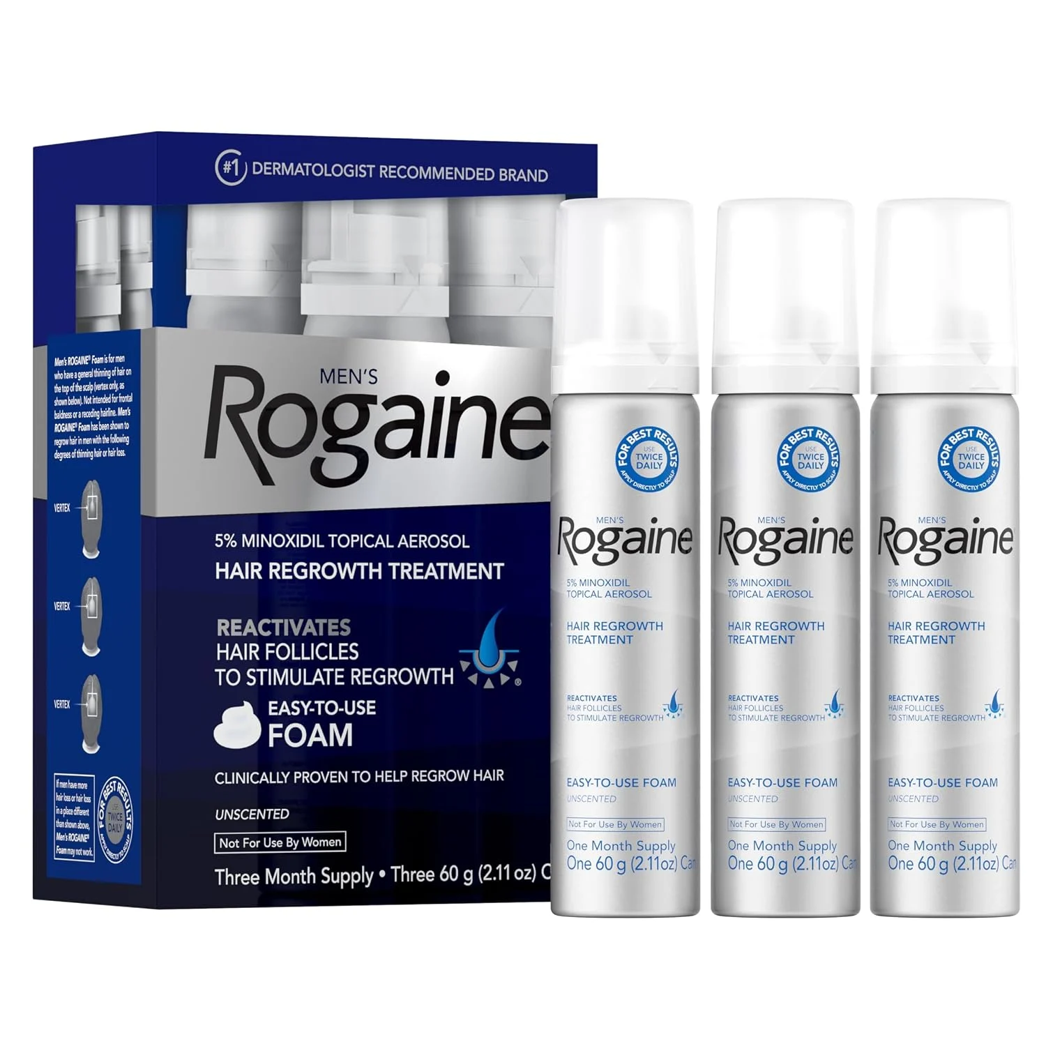 Rogaine 3-Pack Foam Just $49.97 at Amazon