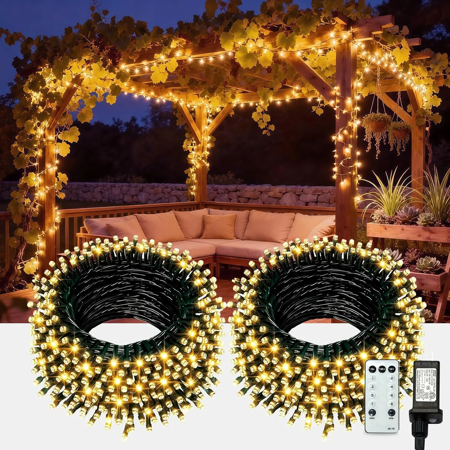 83FT 250LED String Lights